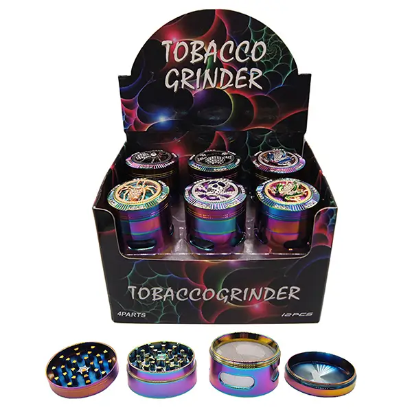 Best Rainbow Cannabis 4part 52mm weed grinder Best Rainbow Cannabis 4part 52mm weed grinder