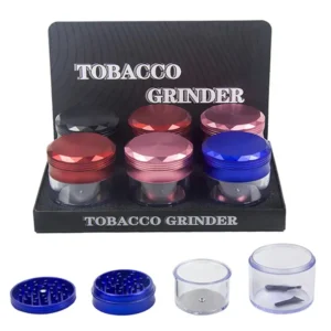 Hot sale tobacco zinc alloy grinder 4-part 55mm